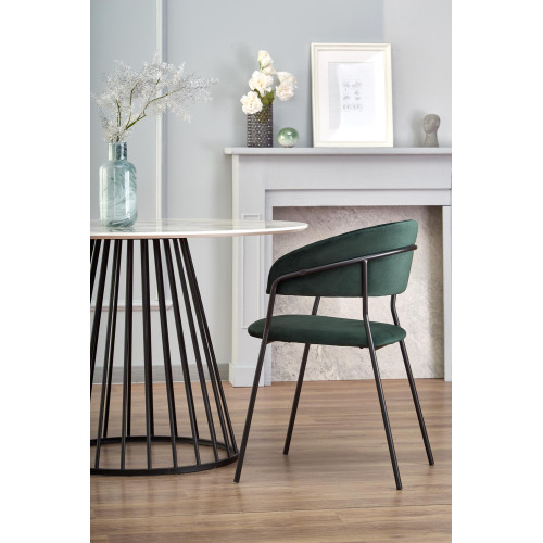 BRODWAY table, color: top - white marble, legs - black DIOMMI V-CH-BRODWAY-ST BRODWAY table, color: top - white marble, legs - black DIOMMI V-CH-BRODWAY-ST
