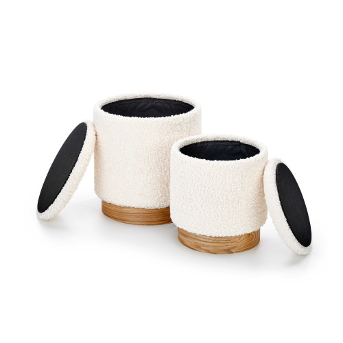 CANCUN set of two color: cream / natural DIOMMI V-CH-CANCUN-PUFA CANCUN set of two color: cream / natural DIOMMI V-CH-CANCUN-PUFA