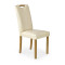 CARO chair, color: beech / cream DIOMMI V-CH-CARO-KR-KREMOWY