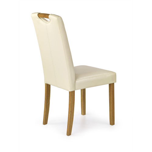 CARO chair, color: beech / cream DIOMMI V-CH-CARO-KR-KREMOWY CARO chair, color: beech / cream DIOMMI V-CH-CARO-KR-KREMOWY