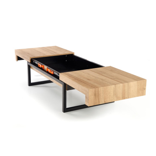 CLARA c. table golden oak / black DIOMMI V-CH-CLARA-LAW