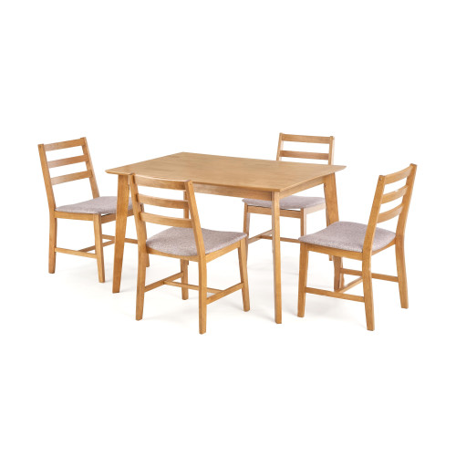 Kitchen table CORDOBA made of natural veneer in oak color 120x80x75 DIOMMI V-CH-CORDOBA-ZESTAW Kitchen table CORDOBA made of natural veneer in oak color 120x80x75 DIOMMI V-CH-CORDOBA-ZESTAW