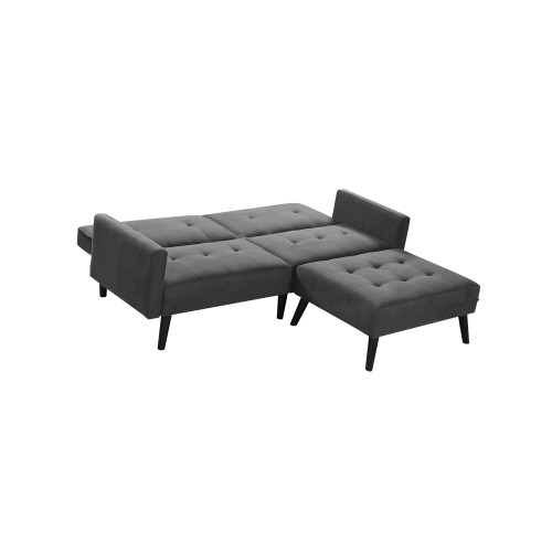 CORNER folding sofa with ottoman, color: grey DIOMMI V-CH-CORNER-SOFA-POPIEL