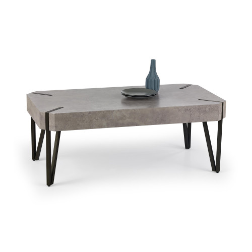 EMILY c.table, color: concrete / black DIOMMI V-CH-EMILY-LAW-BETON
