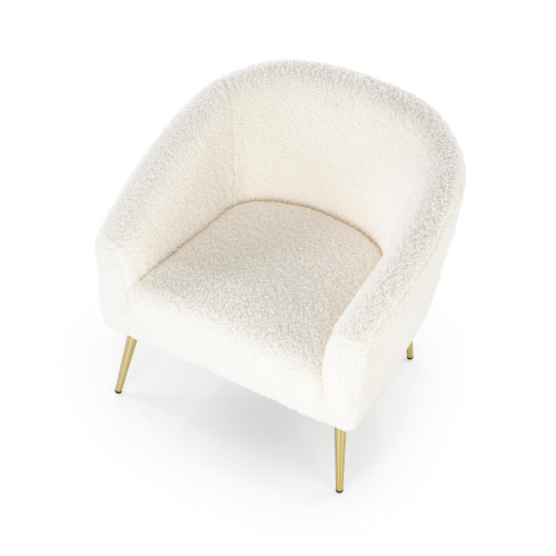 GRIFON leisure armchair cream / gold DIOMMI V-CH-GRIFON-FOT-KREMOWY GRIFON leisure armchair cream / gold DIOMMI V-CH-GRIFON-FOT-KREMOWY