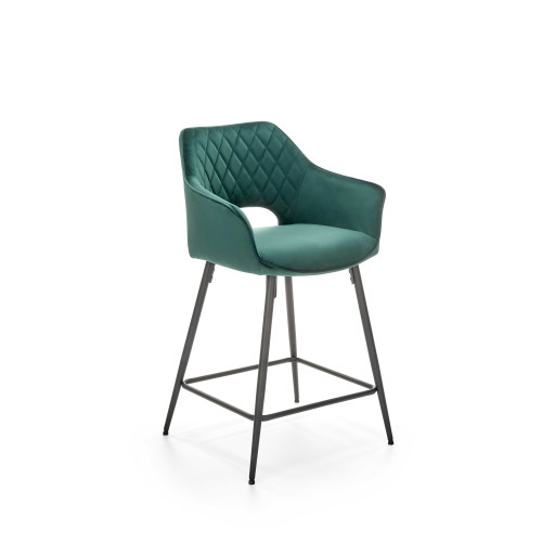 H107 bar stool, color: dark green DIOMMI V-CH-H/107-C.ZIELONY