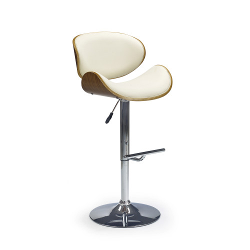H44 bar stool color: walnut/creamy DIOMMI V-CH-H/44-ORZECH-KREMOWY