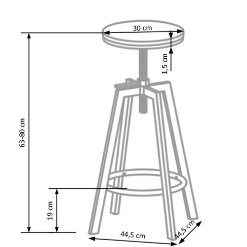 H/64 bar stool DIOMMI V-CH-H/64 H/64 bar stool DIOMMI V-CH-H/64