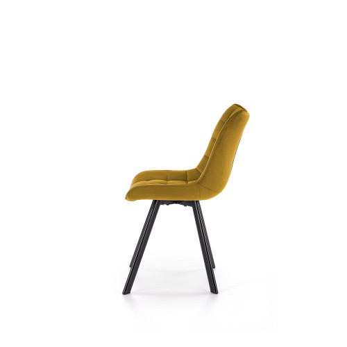 K332 chair, color: mustard DIOMMI V-CH-K/332-KR-MUSZTARDOWY K332 chair, color: mustard DIOMMI V-CH-K/332-KR-MUSZTARDOWY