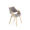 K396 chair, color: light oak / grey DIOMMI V-CH-K/396-KR-J.DAB
