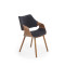 K396 chair, color: walnut / black DIOMMI V-CH-K/396-KR-ORZECH