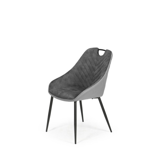 K412 chair, color: dark grey / light grey DIOMMI V-CH-K/412-KR-C.POPIEL/J.POPIEL