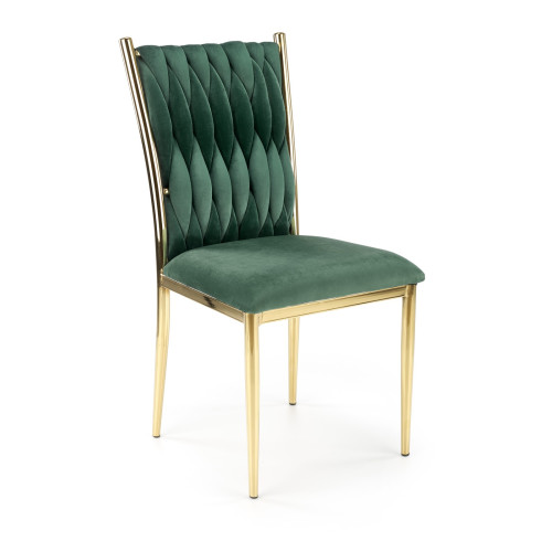 K436 chair color: dark green / gold DIOMMI V-CH-K/436-KR-C.ZIELONY/ZŁOTY