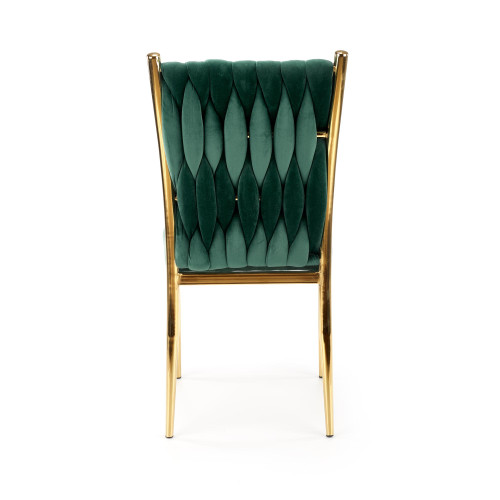 K436 chair color: dark green / gold DIOMMI V-CH-K/436-KR-C.ZIELONY/ZŁOTY