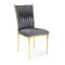 K436 chair color: grey / gold DIOMMI V-CH-K/436-KR-POPIELATY/ZŁOTY