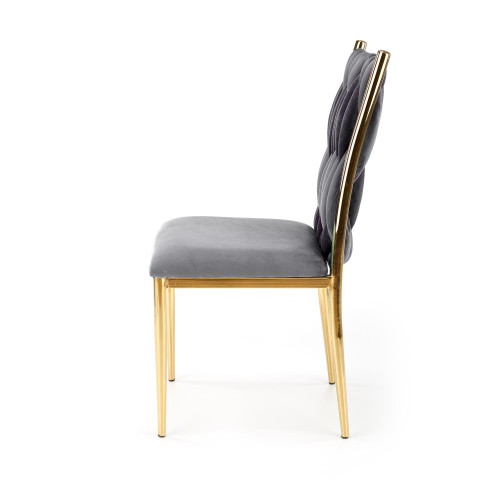 K436 chair color: grey / gold DIOMMI V-CH-K/436-KR-POPIELATY/ZŁOTY K436 chair color: grey / gold DIOMMI V-CH-K/436-KR-POPIELATY/ZŁOTY
