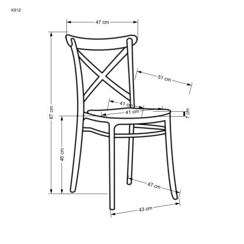 K512 chair black / brown DIOMMI V-CH-K/512-KR K512 chair black / brown DIOMMI V-CH-K/512-KR