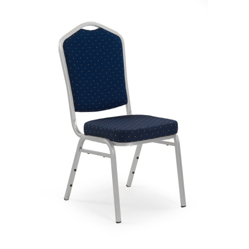K66 S chair color: blue, silver frame DIOMMI V-CH-K/66S-KR-NIEBIESKI