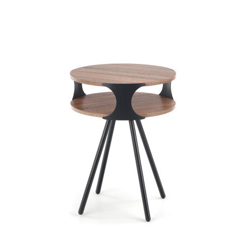 Холна маса KIRBY стомана и мдф 45х60см тъмен дъб сонома и черен  DIOMMI V-CH-KIRBY-LAW