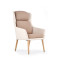 PURIO leisure chair, color: beige / brown DIOMMI V-CH-PURIO-FOT-BRĄZOWY