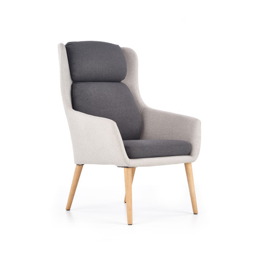 PURIO leisure chair, color: light grey / dark grey DIOMMI V-CH-PURIO-FOT-POPIEL
