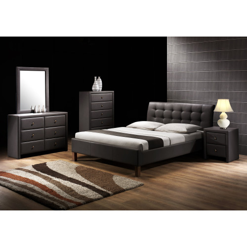 SAMARA bed color: black DIOMMI V-CH-SAMARA-LOZ-CZARNY