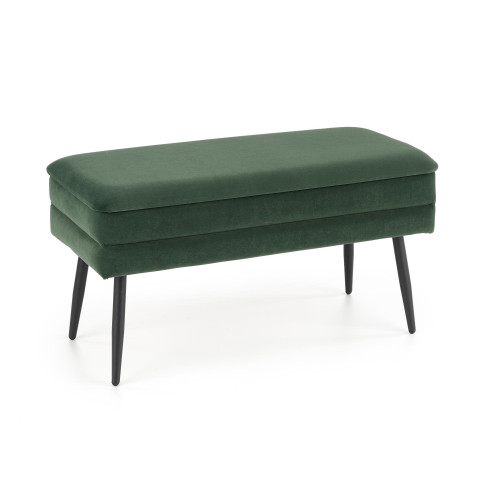 VELVA bench color: dark green / black DIOMMI V-CH-VELVA-C.ZIELONY/CZARNY