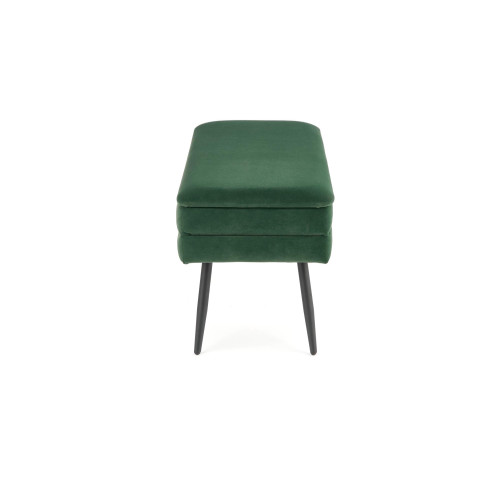 VELVA bench color: dark green / black DIOMMI V-CH-VELVA-C.ZIELONY/CZARNY