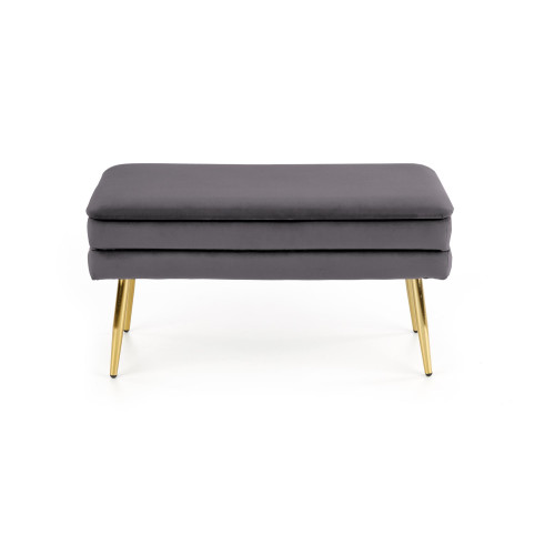 VELVA bench color: grey/gold DIOMMI V-CH-VELVA-POPIEL/ZŁOTY