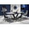 VINSTON extension table, color: top - dark grey / black, legs - black DIOMMI V-CH-VINSTON-ST