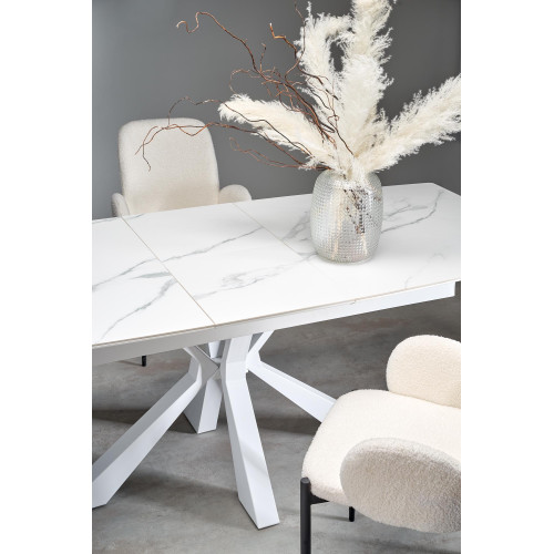 VIVALDI extension table white marble, leg white DIOMMI V-CH-VIVALDI-ST VIVALDI extension table white marble, leg white DIOMMI V-CH-VIVALDI-ST
