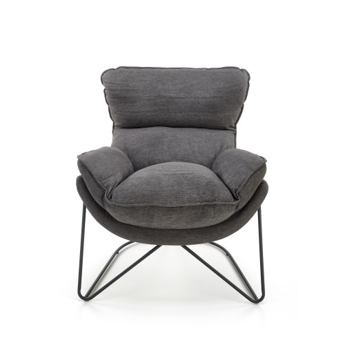 VOLKER leisure armchair dark grey/ black DIOMMI V-CH-VOLKER-FOT VOLKER leisure armchair dark grey/ black DIOMMI V-CH-VOLKER-FOT