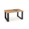 LIBRA c. table, color: wotan oak/black DIOMMI V-PL-LIBRA-LAW-WOTAN/CZARNY