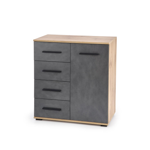 LIMA KM-2 chest, color: wotan oak / grey - matera DIOMMI V-PL-LIMA-KM2-WOTAN