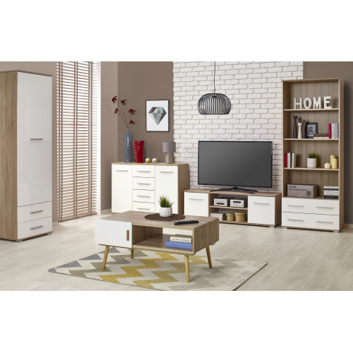 LIMA REG3, color: sonoma oak / white DIOMMI V-PL-LIMA-REG3-BIAŁY/SONOMA LIMA REG3, color: sonoma oak / white DIOMMI V-PL-LIMA-REG3-BIAŁY/SONOMA