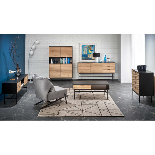 MURANO KM-1 chest, color: artisan oak/black DIOMMI V-PL-MURANO-KM-1 MURANO KM-1 chest, color: artisan oak/black DIOMMI V-PL-MURANO-KM-1