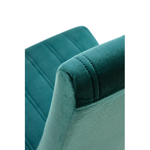 DIEGO 2 chair, color: quilted velvet Stripes - MONOLITH 37 DIOMMI V-PL-N-DIEGO_2-CZARNY-MONOLITH37