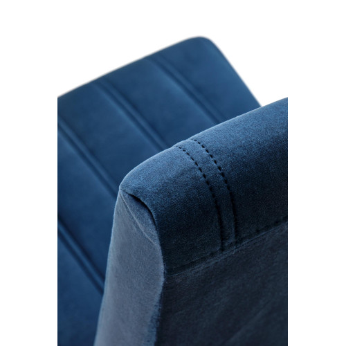 DIEGO 2 chair, color: quilted velvet Stripes - MONOLITH 77 DIOMMI V-PL-N-DIEGO_2-CZARNY-MONOLITH77