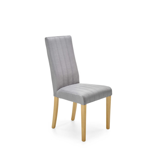 DIEGO 3 chair, color: quilted velvet Stripes - MONOLITH 85 DIOMMI V-PL-N-DIEGO_3-D.MIODOWY-MONOLITH85