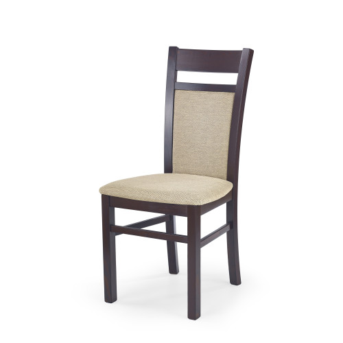 GERARD2 chair dark walnut / Torent Beige DIOMMI V-PL-N-GERARD2-C.ORZECH-T.BEIGE