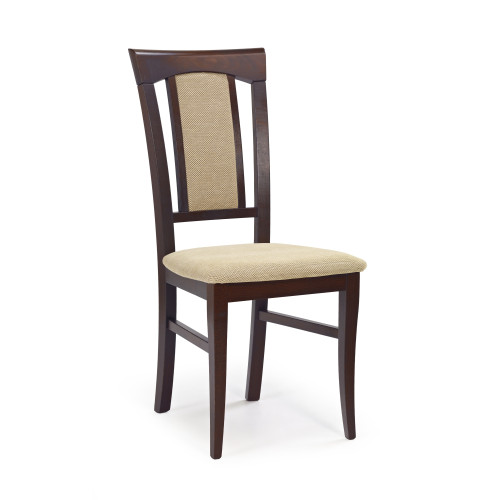 KONRAD chair color: dark walnut/TORENT BEIGE DIOMMI V-PL-N-KONRAD-C.ORZECH-T.BEIGE