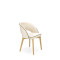 MARINO chair, color: velvet - MONOLITH 04 (creamy) DIOMMI V-PL-N-MARINO-D.MIODOWY-MONOLITH04