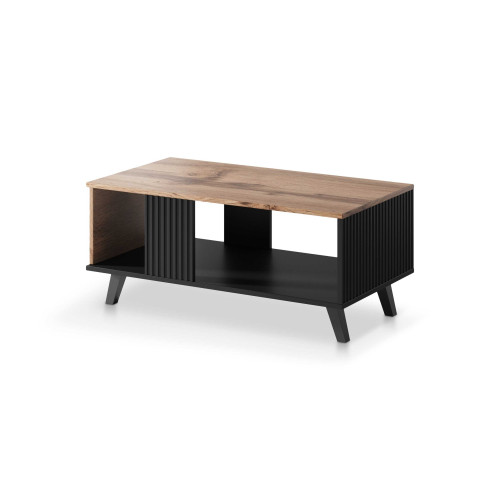 RANDOM LAW-1 coffee table, color: wotan oak/black DIOMMI V-PL-RANDOM-LAW-1