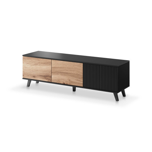 RANDOM RTV-1 TV-stand, color: wotan oak/black DIOMMI V-PL-RANDOM-RTV-1 RANDOM RTV-1 TV-stand, color: wotan oak/black DIOMMI V-PL-RANDOM-RTV-1