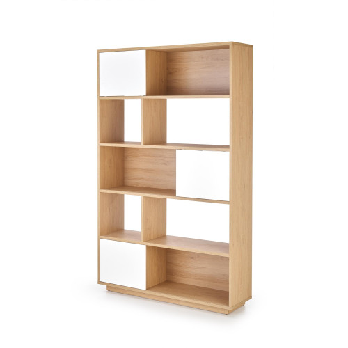 REG23 regal color: honey oak / white matt DIOMMI V-PL-REG_23-DĄB_ZŁOTY/BIAŁY