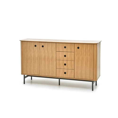 SMART KM-1 chest color: natural oak/black DIOMMI V-PL-SMART-KM-1