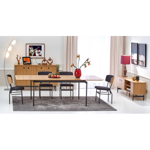 SMART KM-1 chest color: natural oak/black DIOMMI V-PL-SMART-KM-1