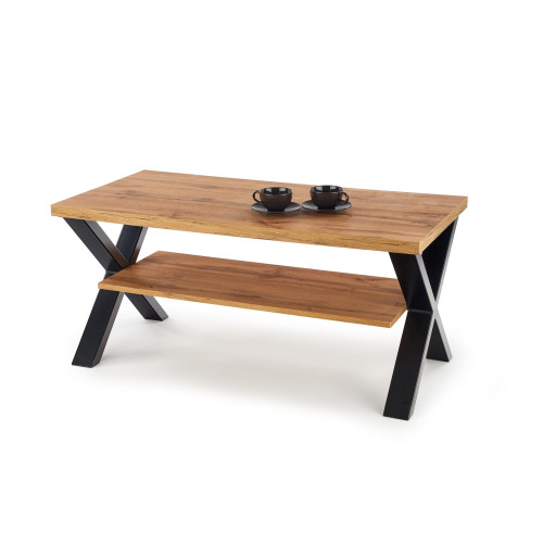 VENOM X coffee table color: votan oak/black DIOMMI V-PL-VENOM-X-LAW