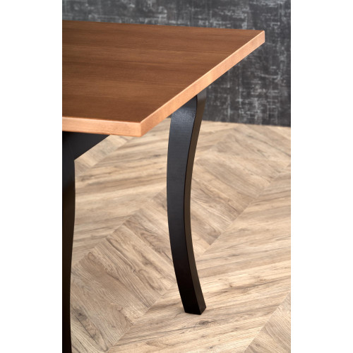 WINDSOR extension table, color: dark oak/black DIOMMI V-PL-WINDSOR-ST-C.DĄB/CZARNY WINDSOR extension table, color: dark oak/black DIOMMI V-PL-WINDSOR-ST-C.DĄB/CZARNY