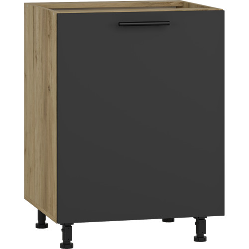 VENTO D-60/82 lower cabinet, color: craft oak/antracite DIOMMI V-UA-VENTO-D-60/82-ANTRACYT